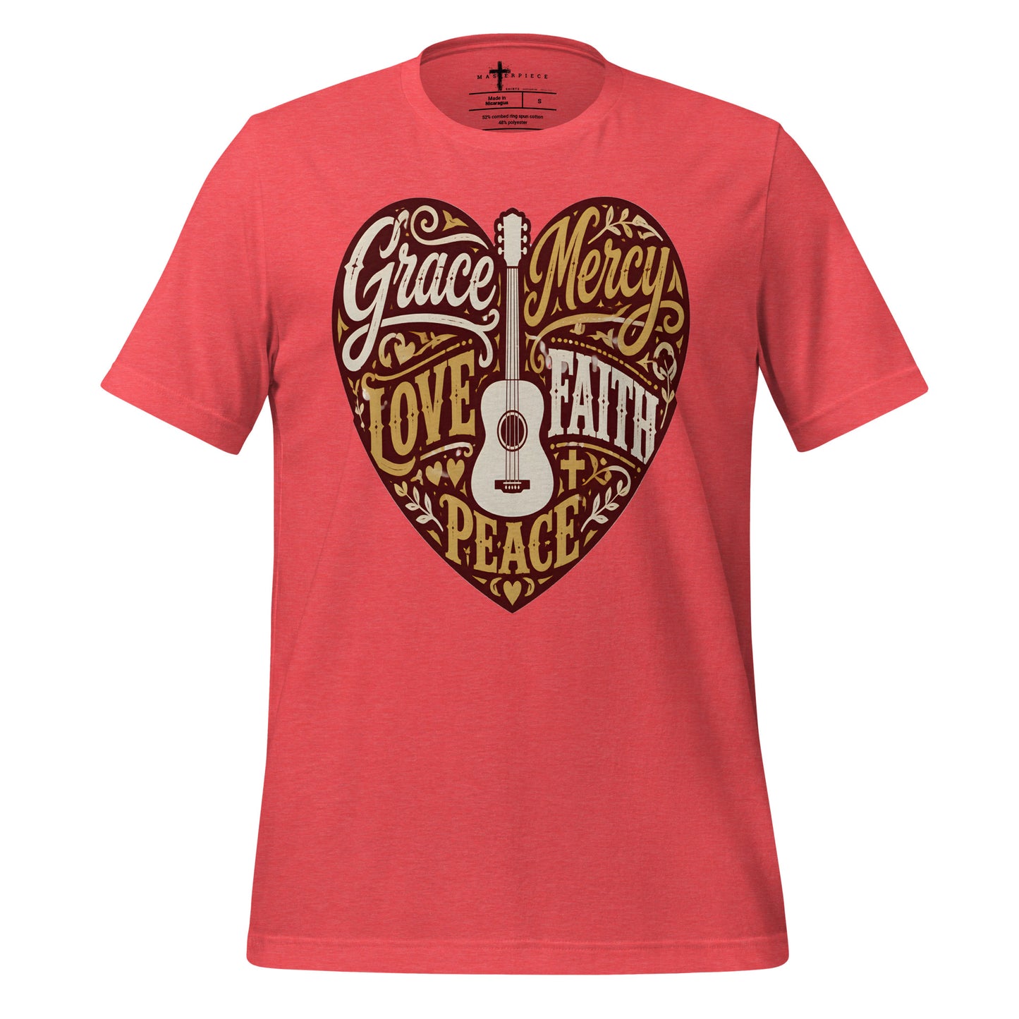 Grace Mercy Love Faith Peace - Red - MasterPiece Shirts