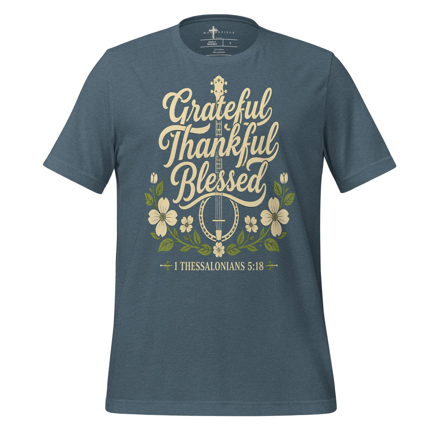 Grateful Thankful Blessed Banjo - MasterPiece Shirts