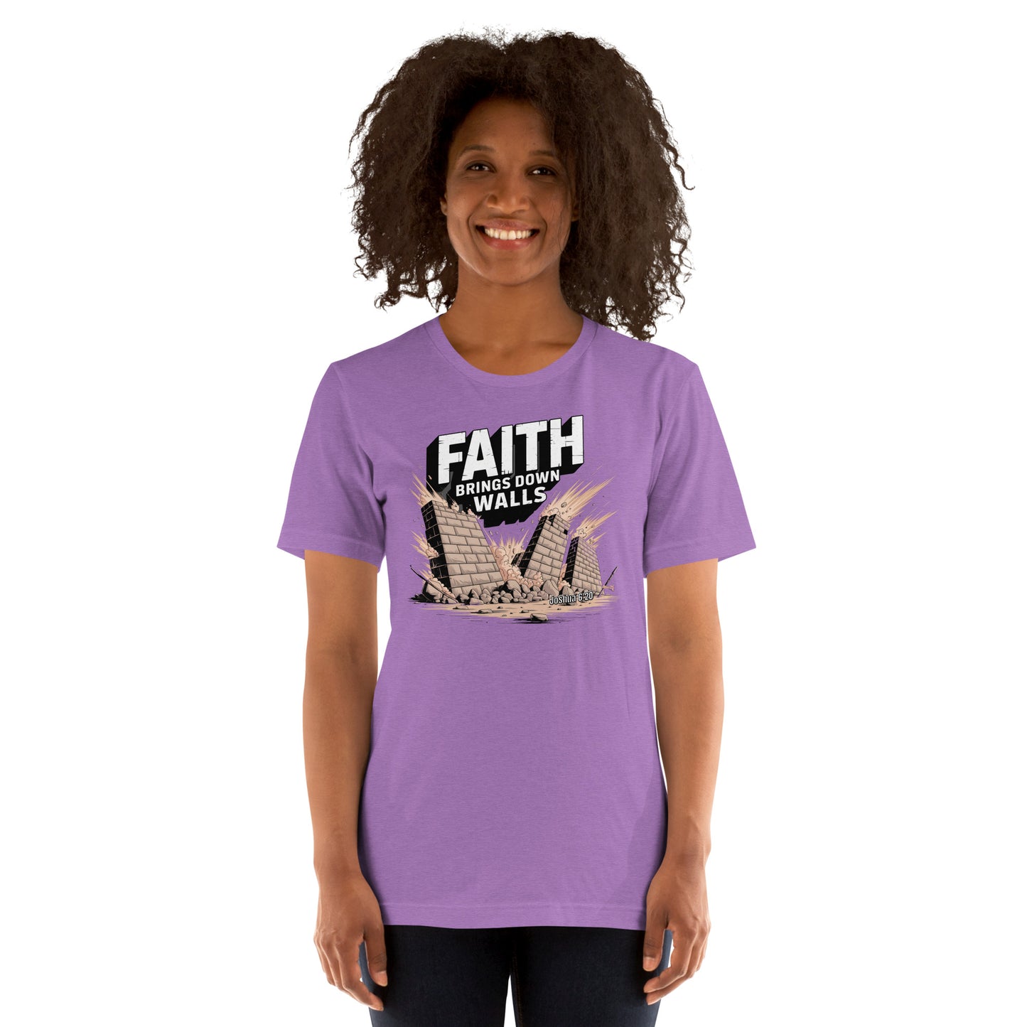 Faith Brings Down Walls  Christian Bible Verse T-Shirt