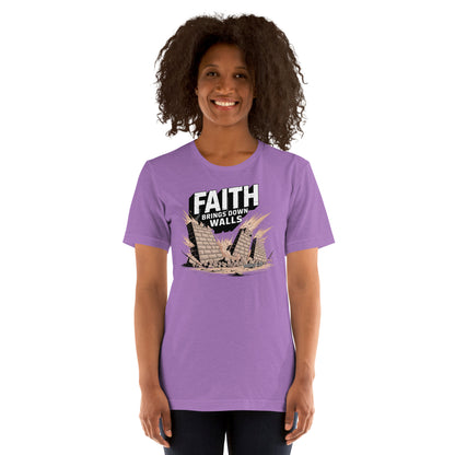 Faith Brings Down Walls  Christian Bible Verse T-Shirt