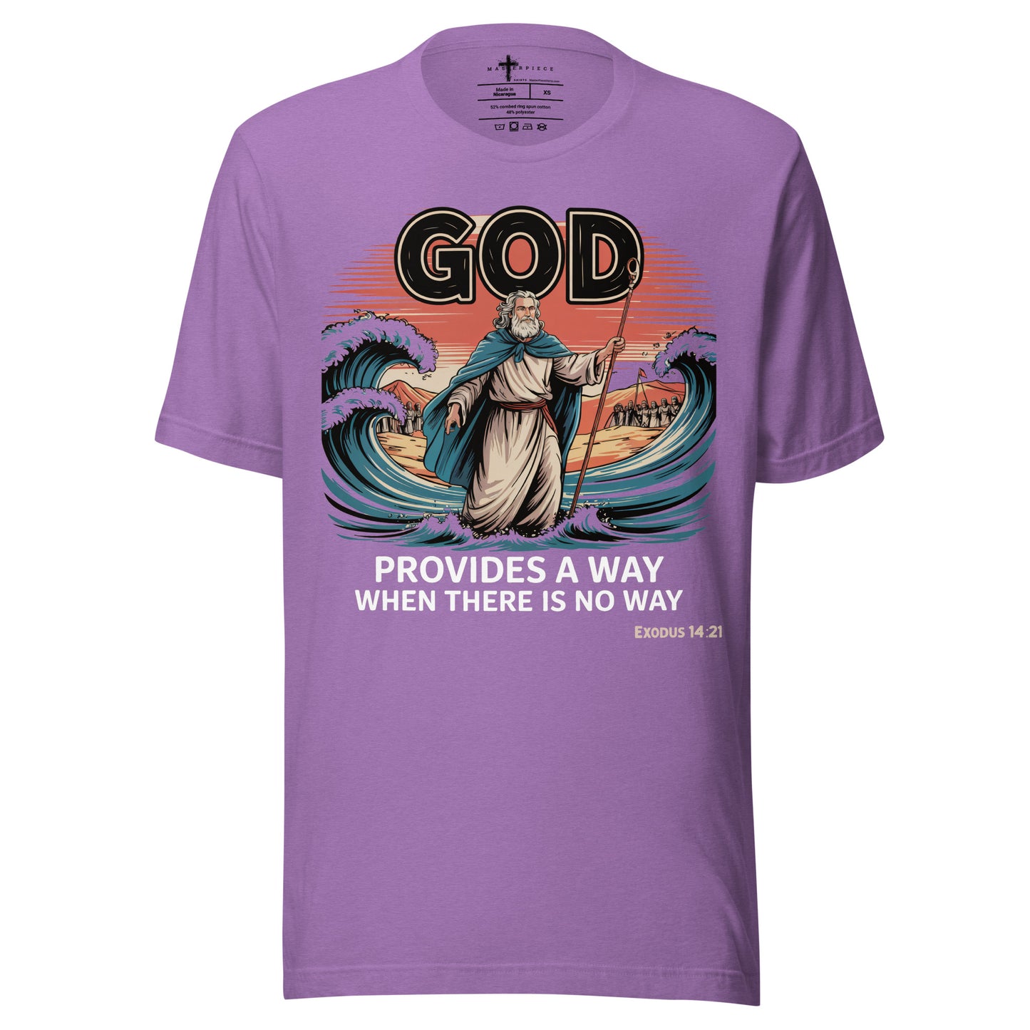 God Provides a Way  Christian Bible Verse T-Shirt