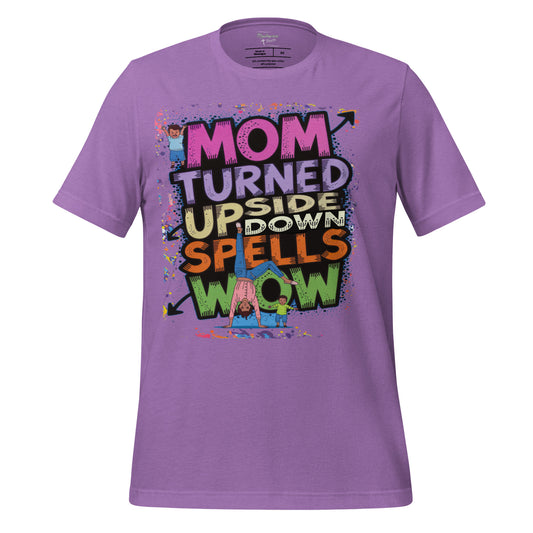 Mom Turned Upside Down Spells WOW  Christian Bible Verse T-Shirt