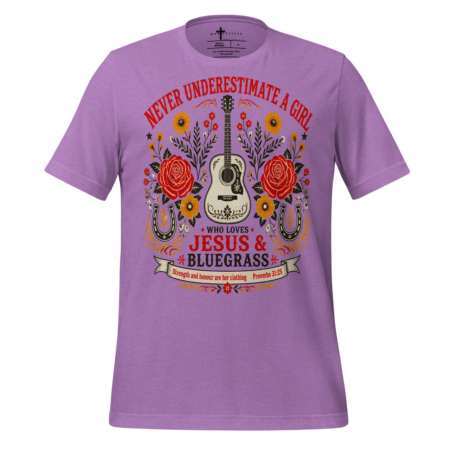 Girl Loves Jesus Bluegrass - Purple - MasterPiece Shirts