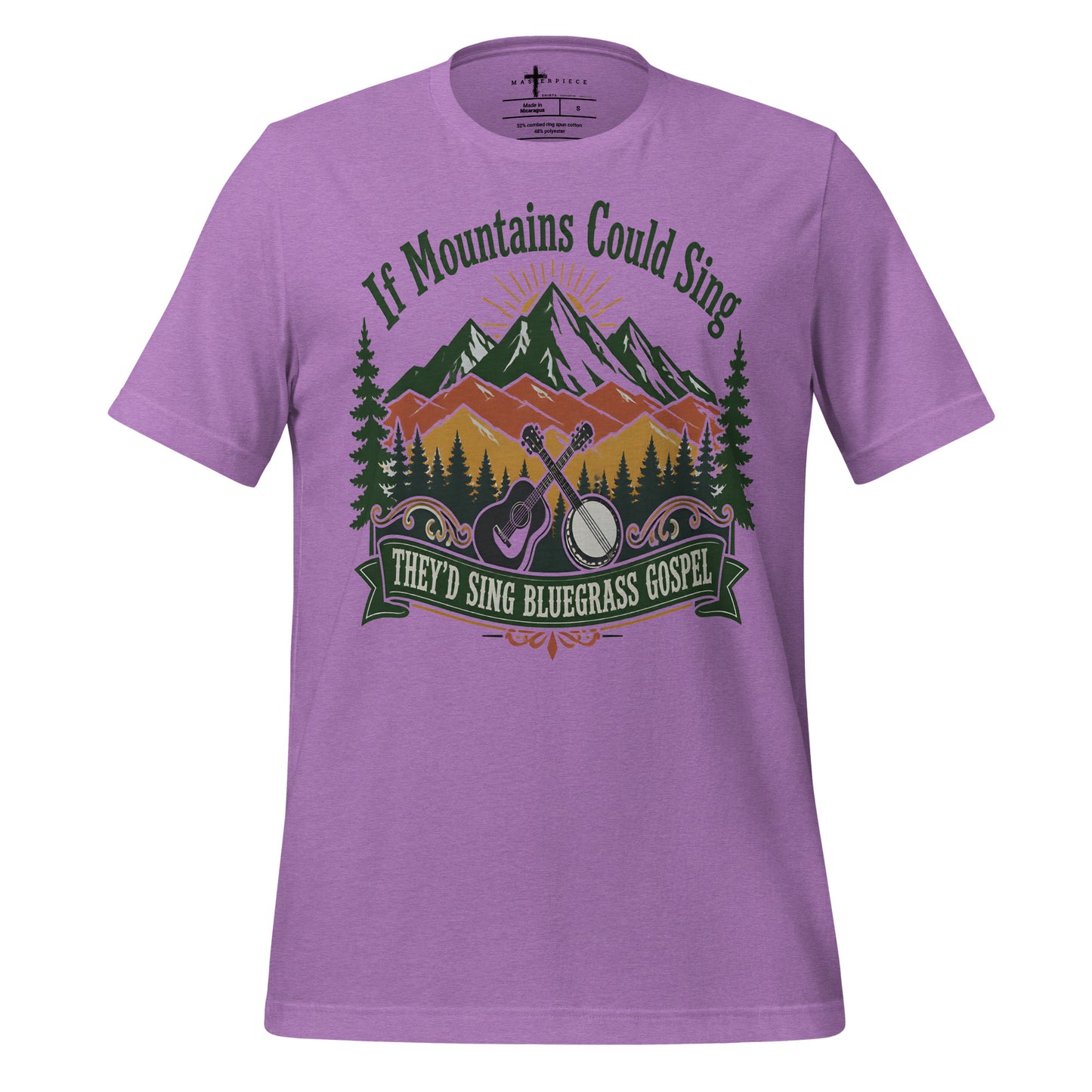 Mountains Sing Bluegrass - Purple - MasterPiece Shirts