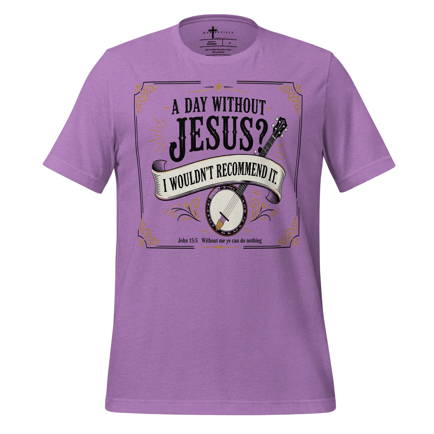 Day Without Jesus Banjo - Purple - MasterPiece Shirts