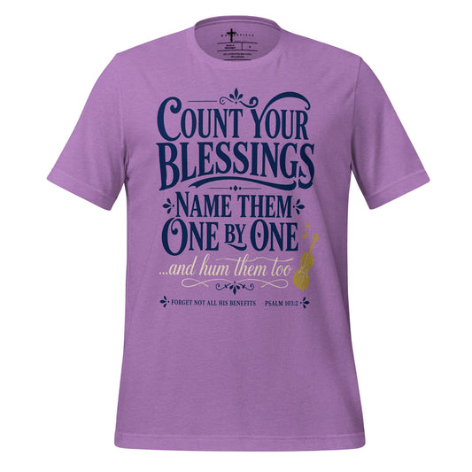 Count Your Blessings Violin - Purple - MasterPiece Shirts