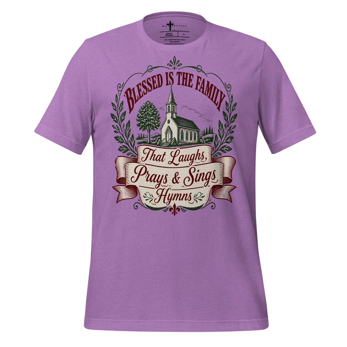 Family Prays and Sings - Purple - MasterPiece Shirts