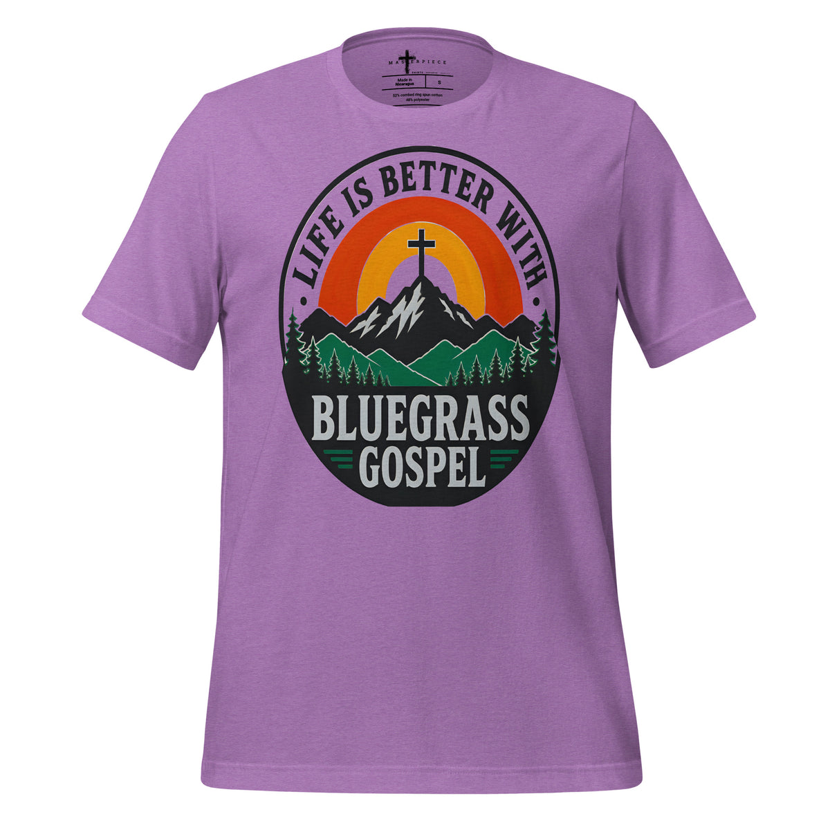 Life is Better Bluegrass Gospel - Purple - MasterPiece Shirts