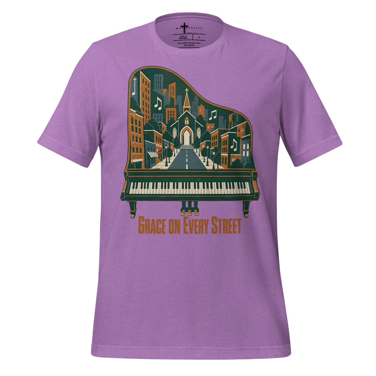 Grace Street Piano - Purple - MasterPiece Shirts