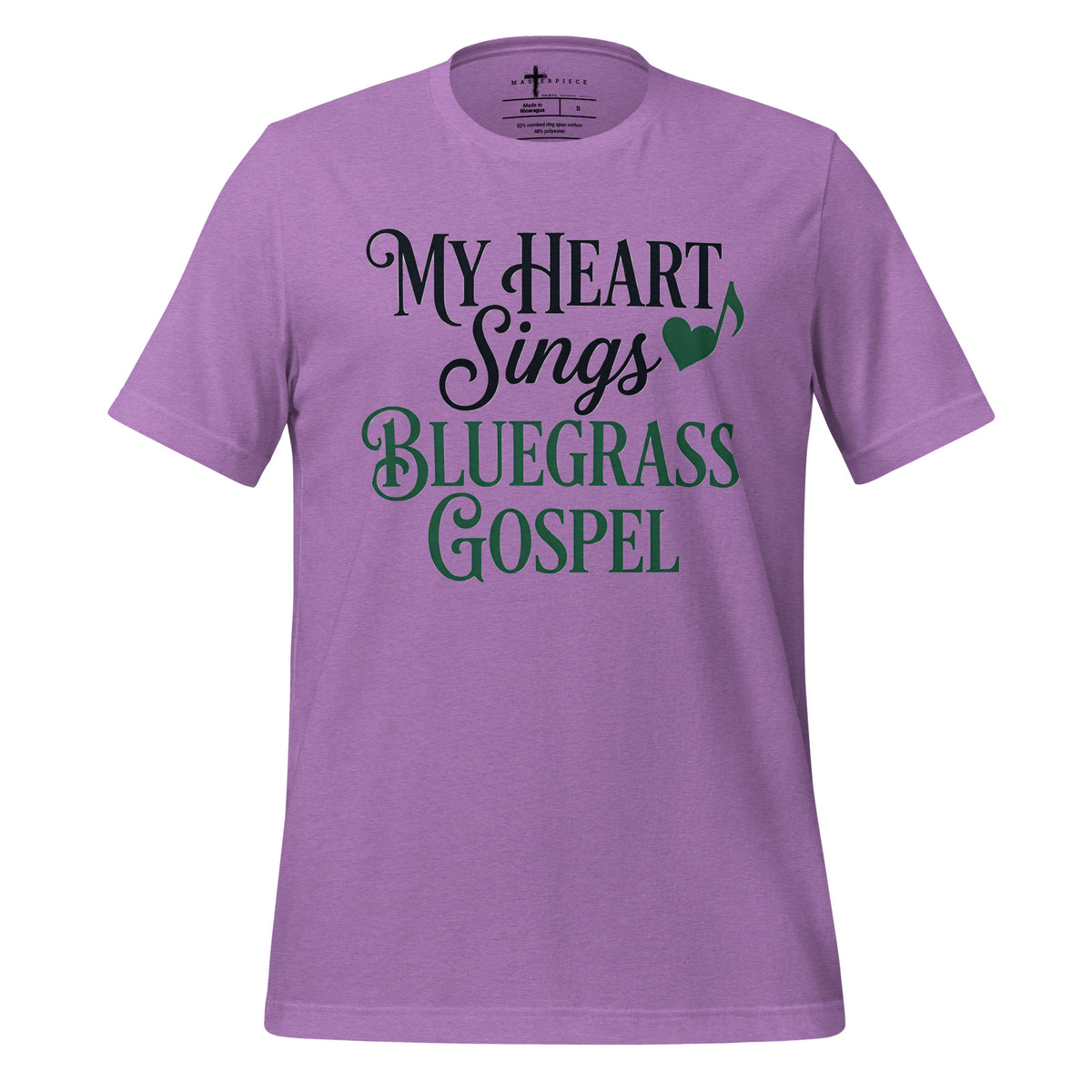 Heart Sings Bluegrass Gospel - Purple - MasterPiece Shirts
