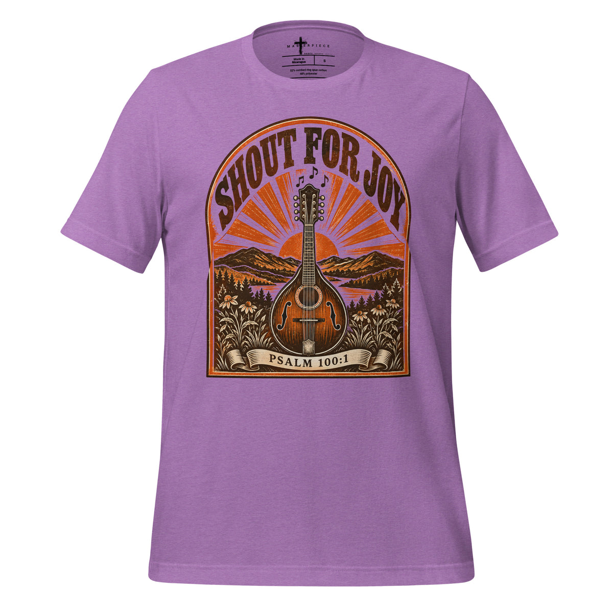 Shout For Joy Mandolin - Purple - MasterPiece Shirts