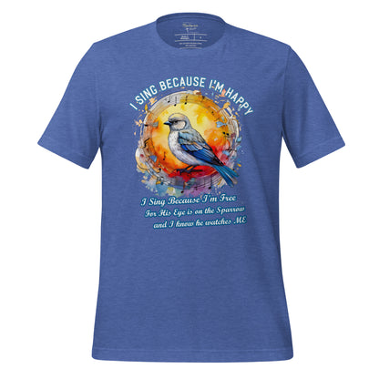 His Eye is on The Sparrow  Christian Bible Verse T-Shirt