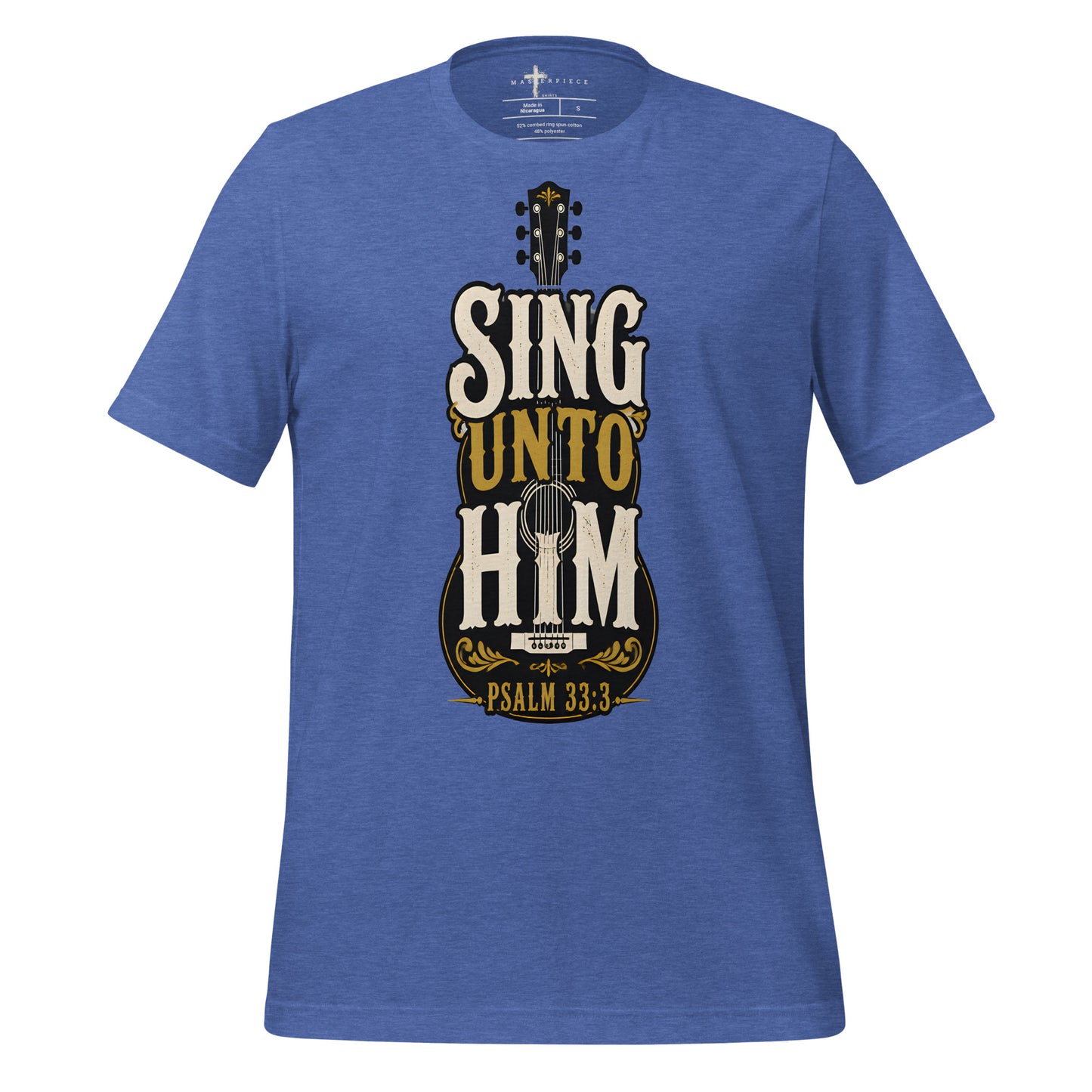 Sing Unto Him Psalm 33:3 Guitar - MasterPiece Shirts