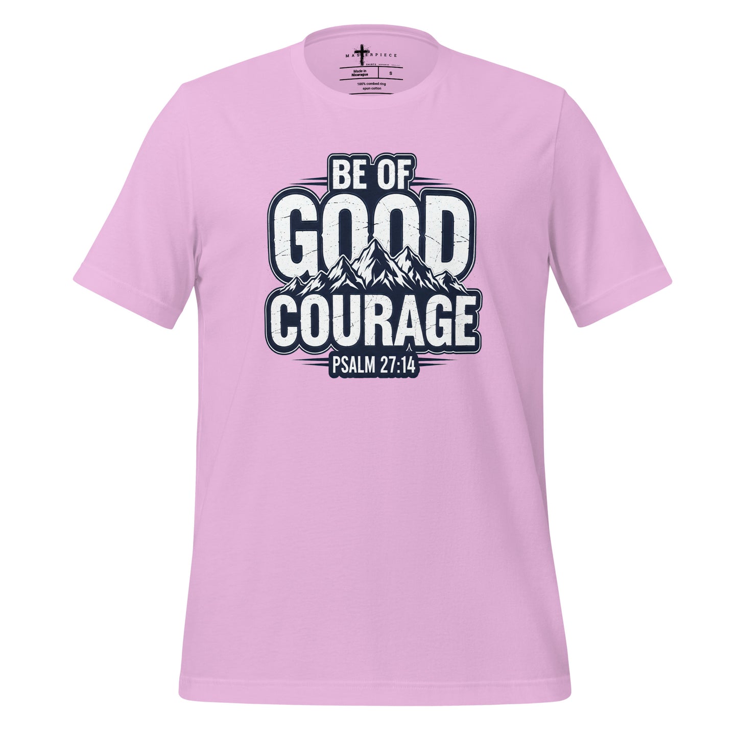Be of Good Courage Psalm 27:1 Christian T-Shirt