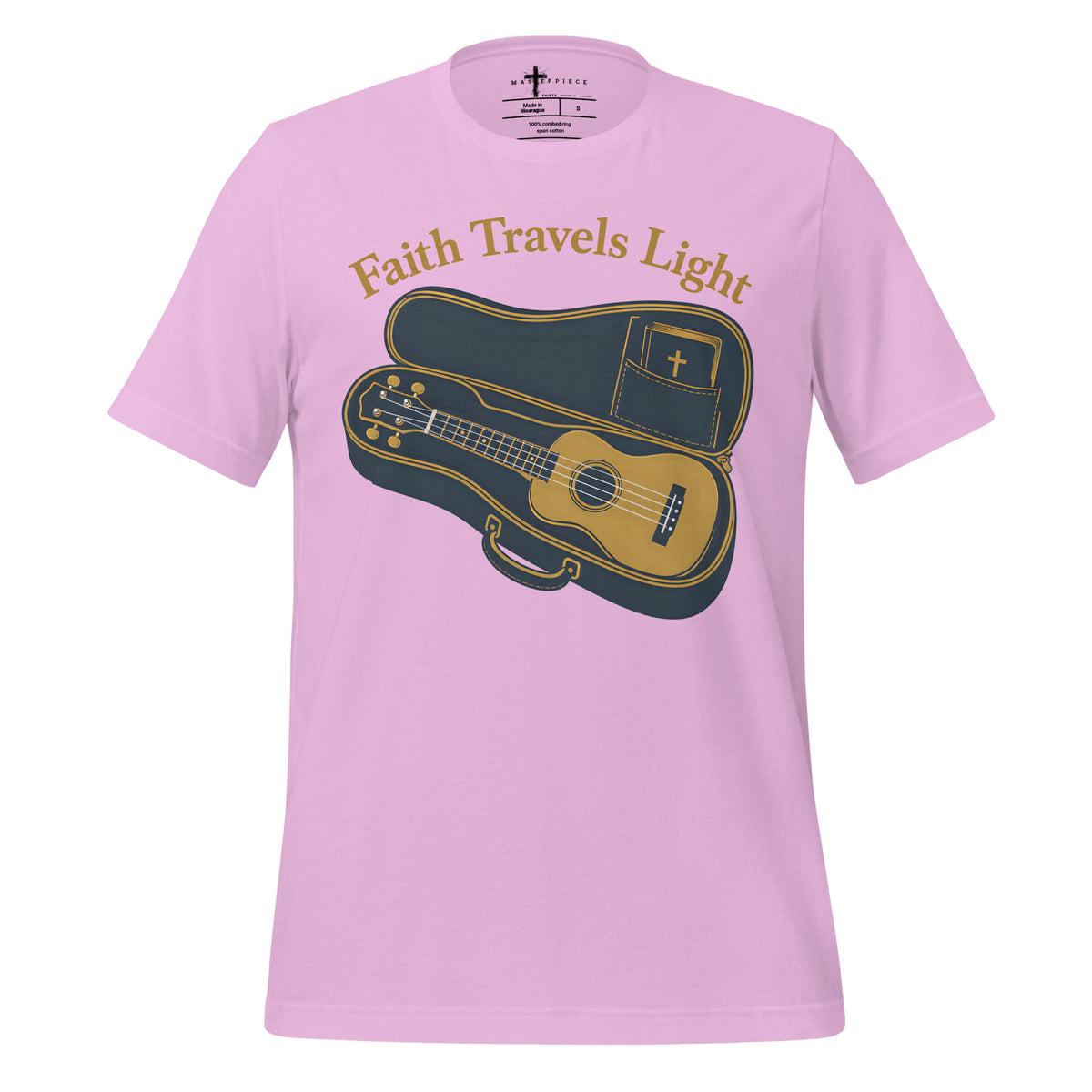 Faith Travels Light Ukulele - MasterPiece Shirts
