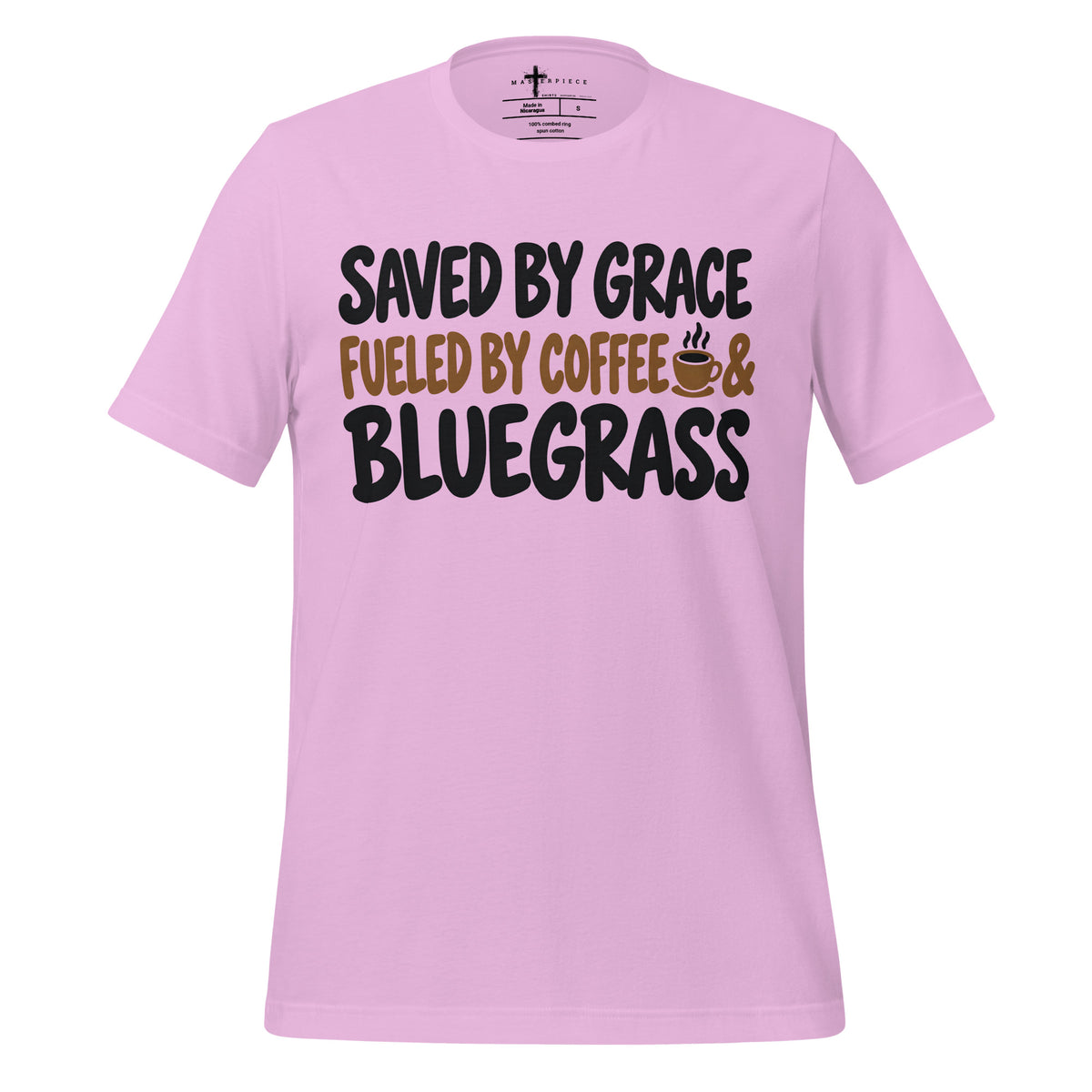 Saved by Grace Fueled Coffee Bluegrass - MasterPiece Shirts