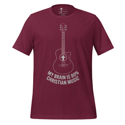 My Brain is 80%  Christian Bible Verse Music  Christian Bible Verse T-Shirt