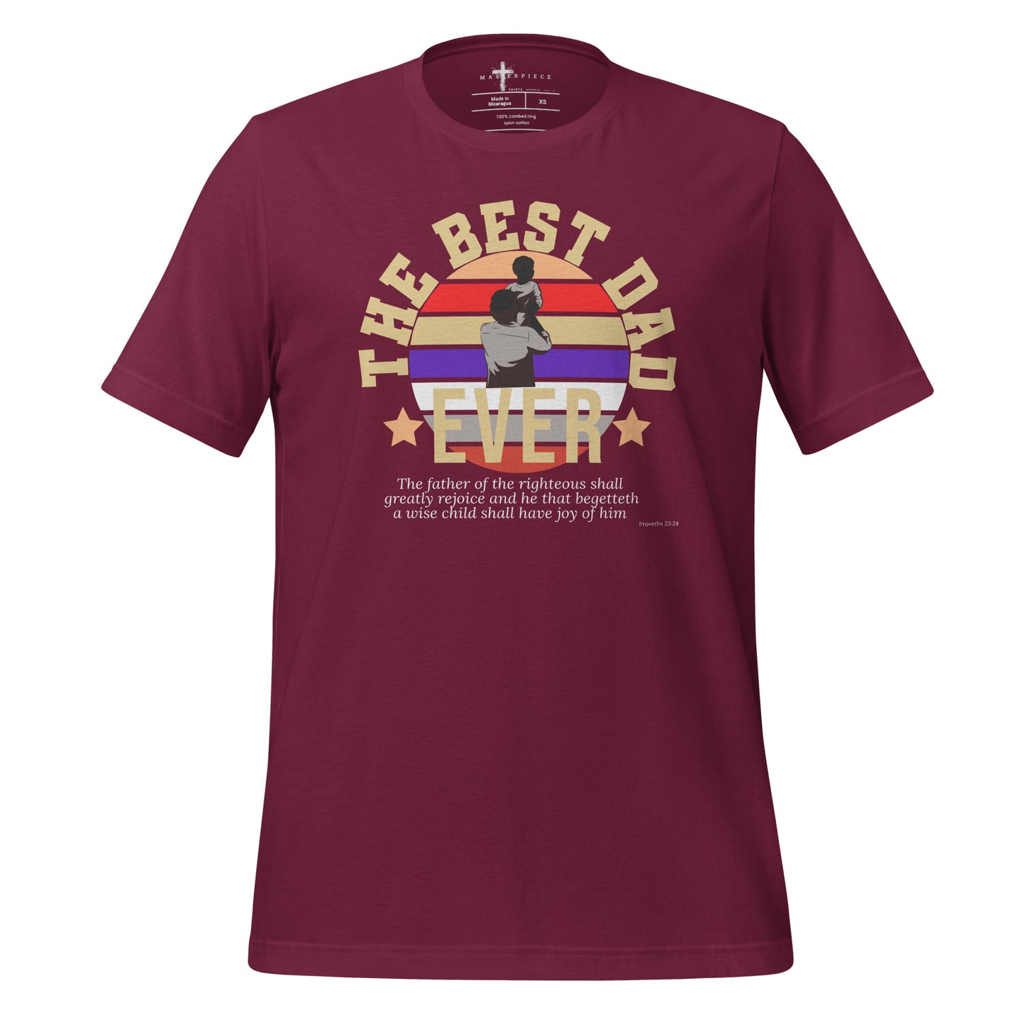 Best Dad Ever  Christian Bible Verse T-Shirt