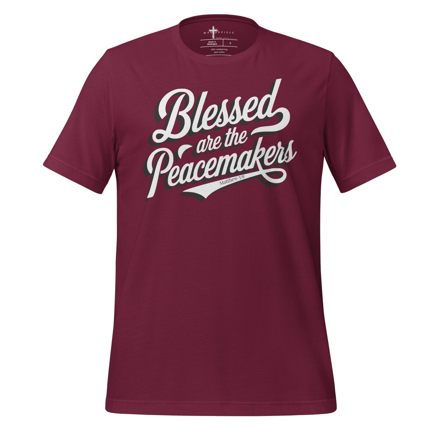 Blessed are the Peacemakers Christian Bible Verse T-Shirt