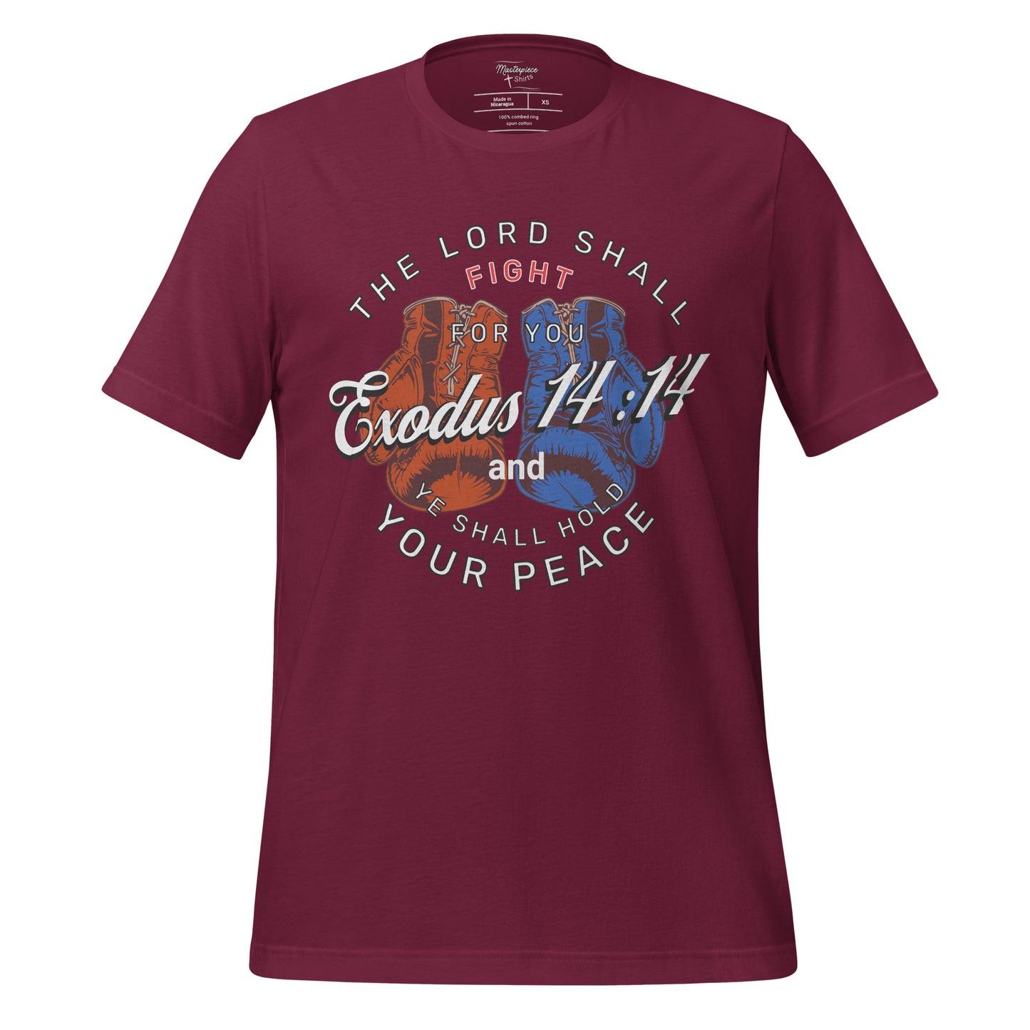 Exodus 14:14 Lord Fight Boxing Christian T-Shirt