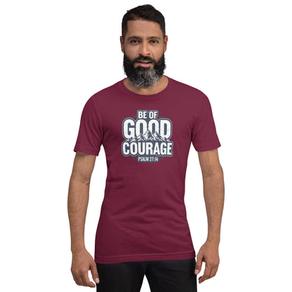 Be of Good Courage Psalm 27:1 Christian T-Shirt