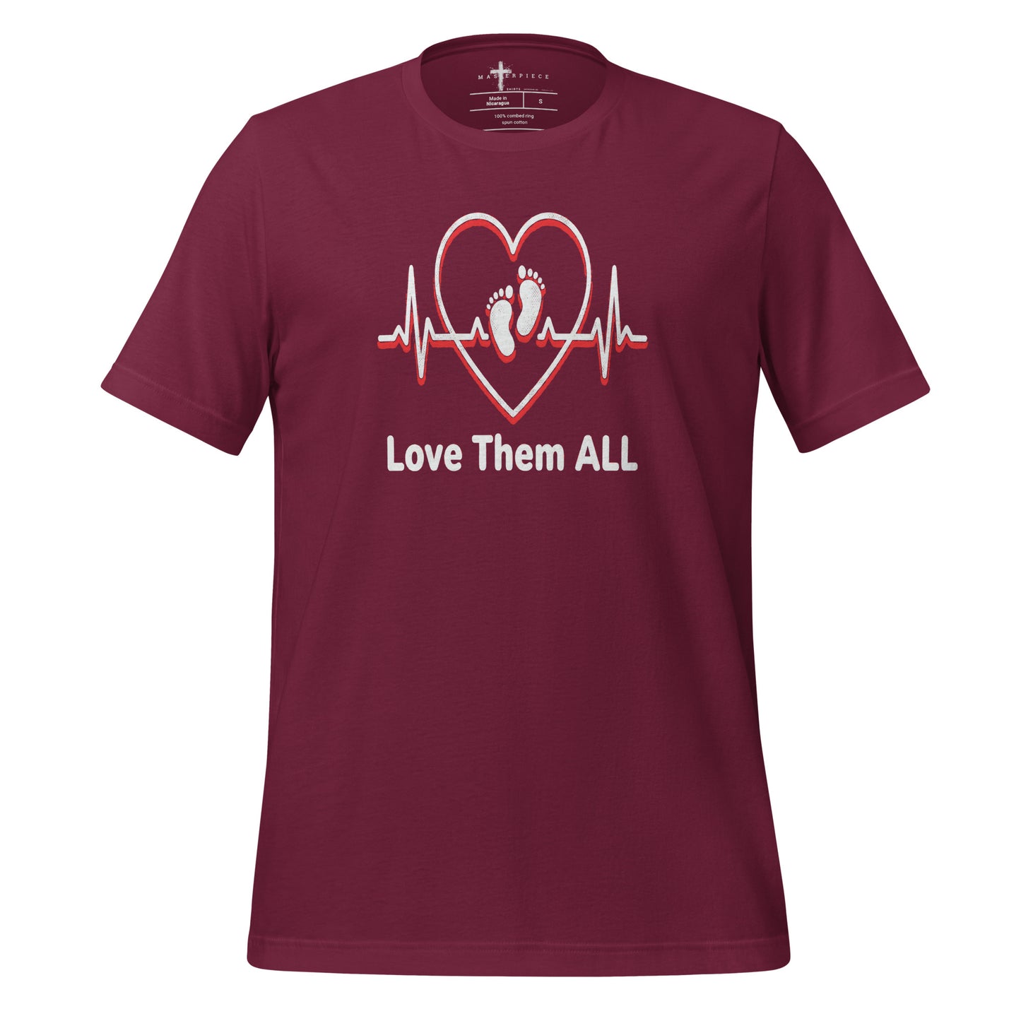 Love Them ALL Pro-Life Christian T-shirt  Psalm 139:13 Sanctity Life
