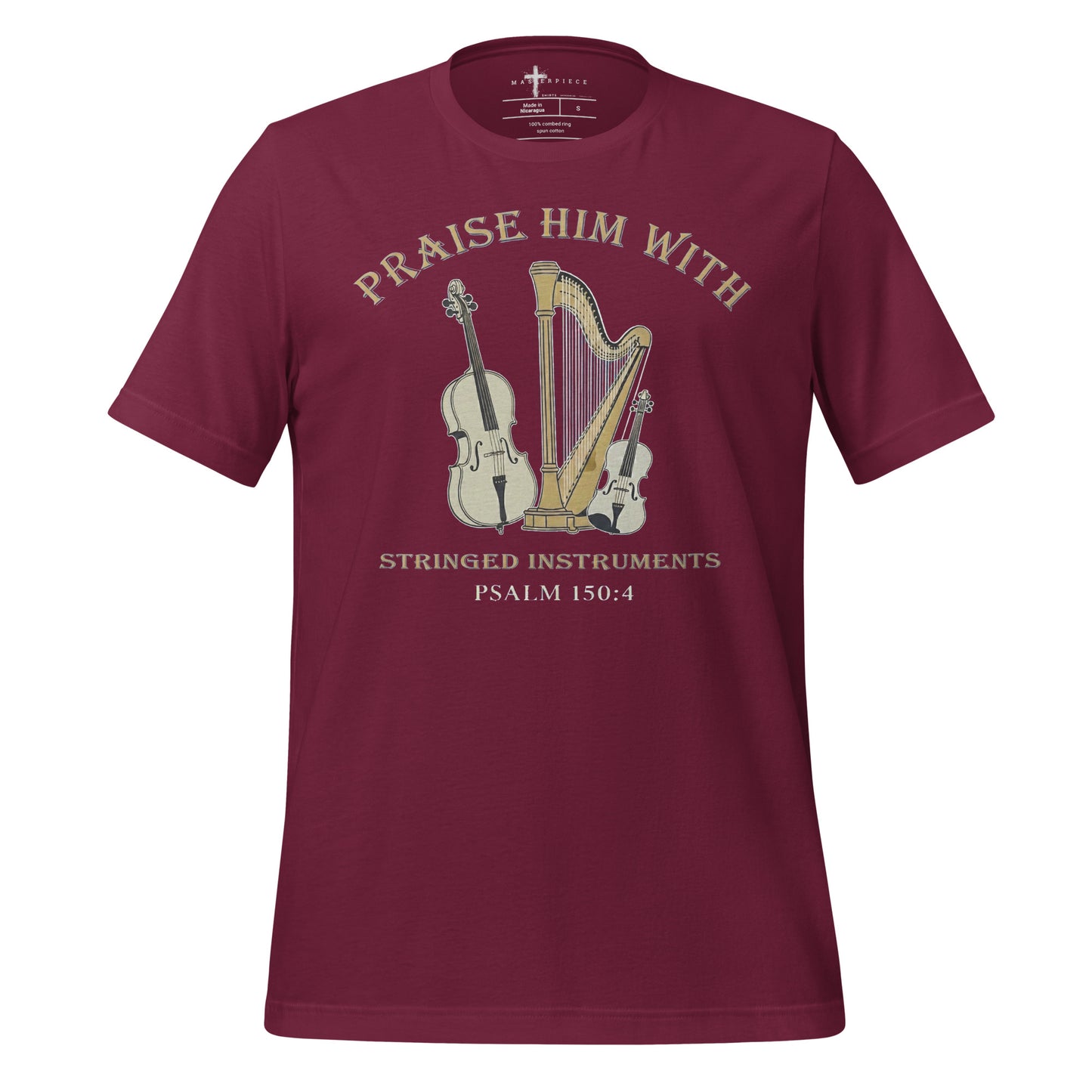 orchestral worship and praise. Perfect faith apparel for violinists, cellists, harpists, orchestra members Psalm 150:4