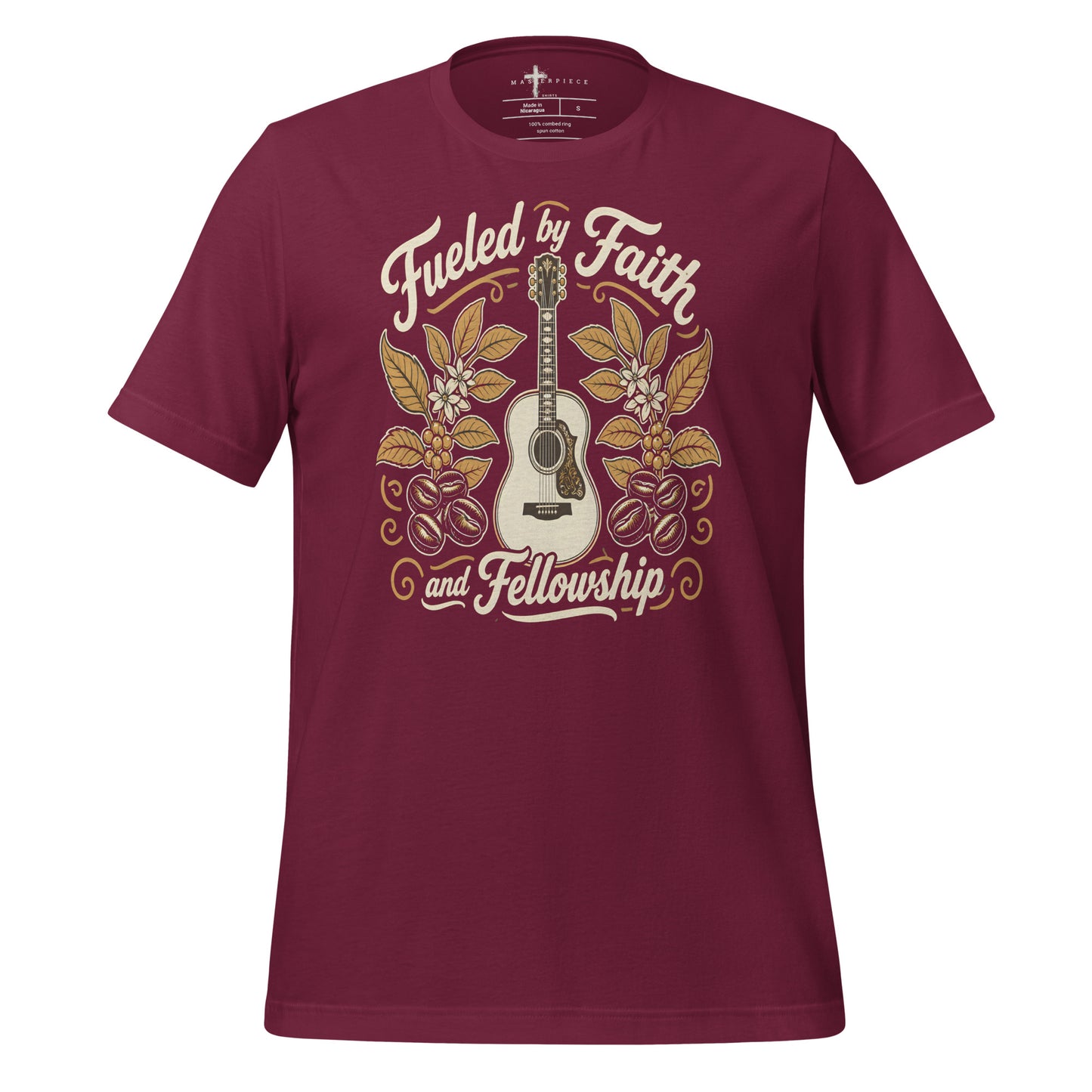 Fueled by Faith Guitar - Maroon - MasterPiece Shirts