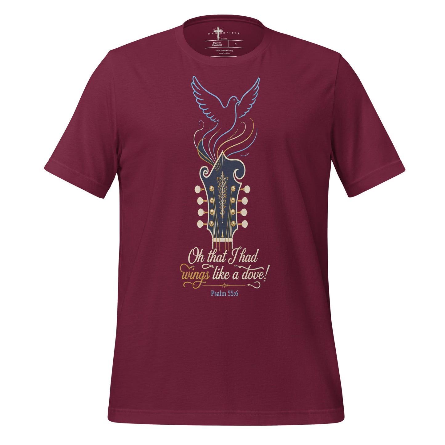 Wings like a Dove Mandolin - Maroon - MasterPiece Shirts