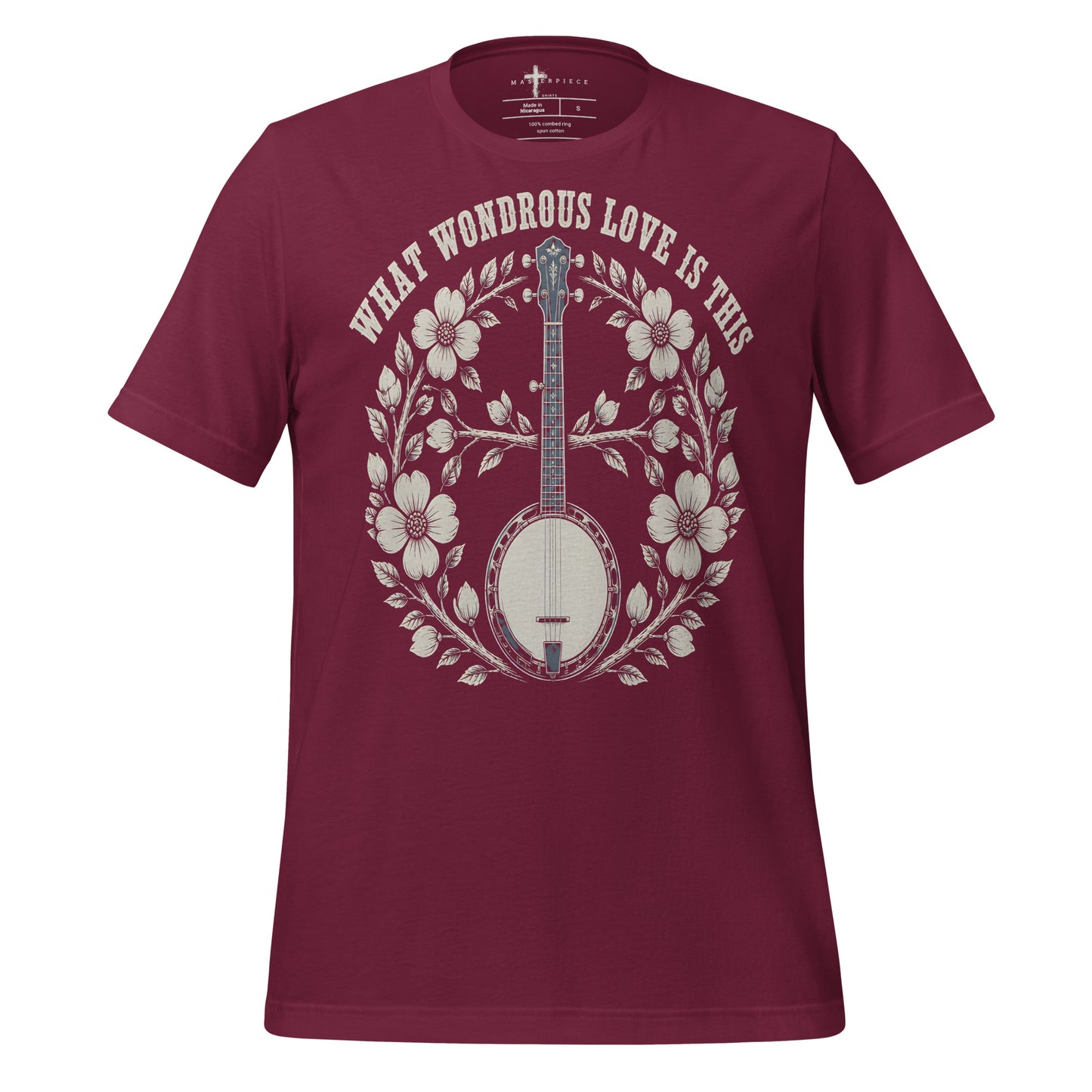 Wondrous Love Banjo - Maroon - MasterPiece Shirts