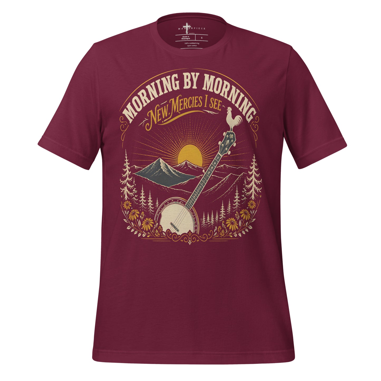 Morning by Morning Banjo - Maroon - MasterPiece Shirts