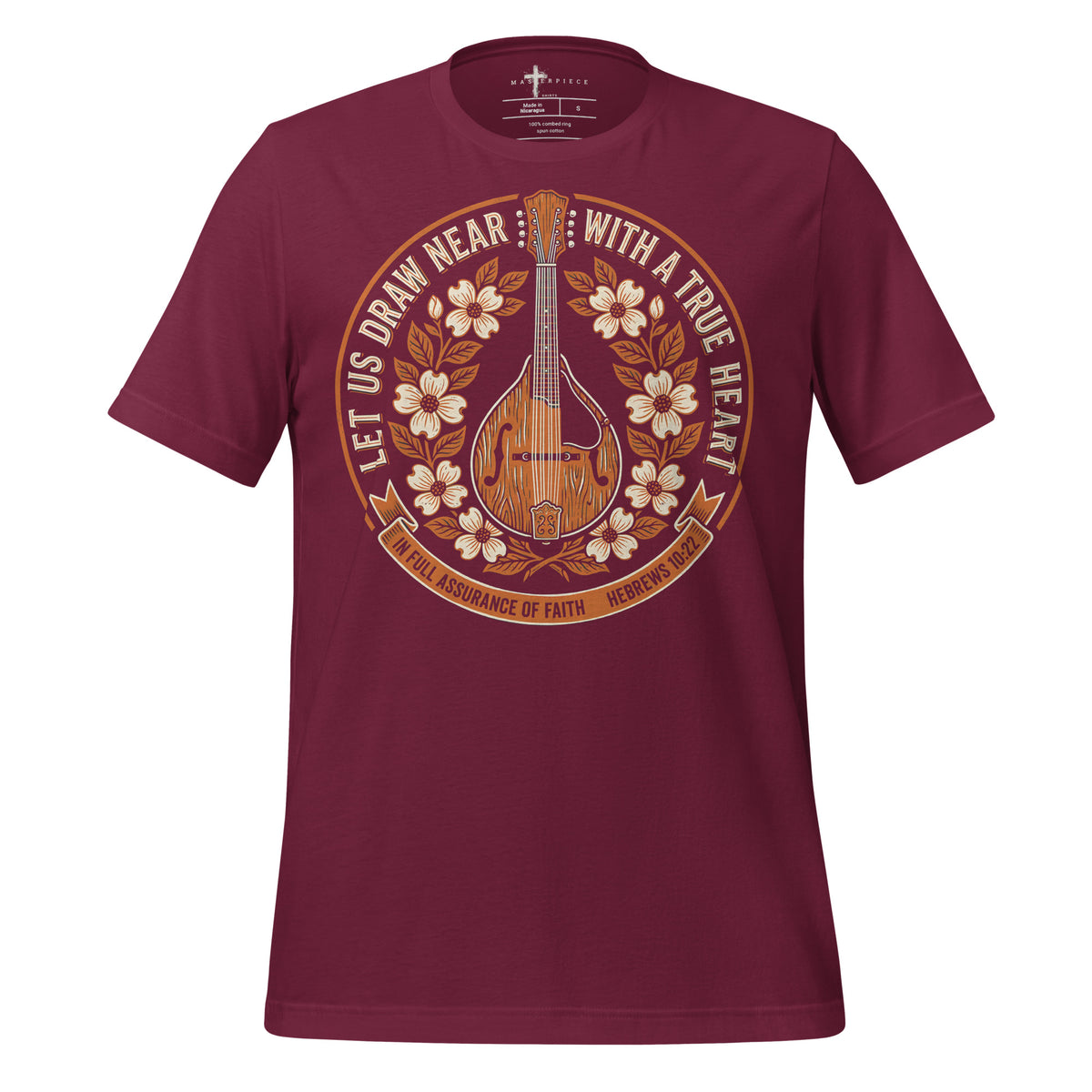 Draw Near Mandolin - Maroon - MasterPiece Shirts