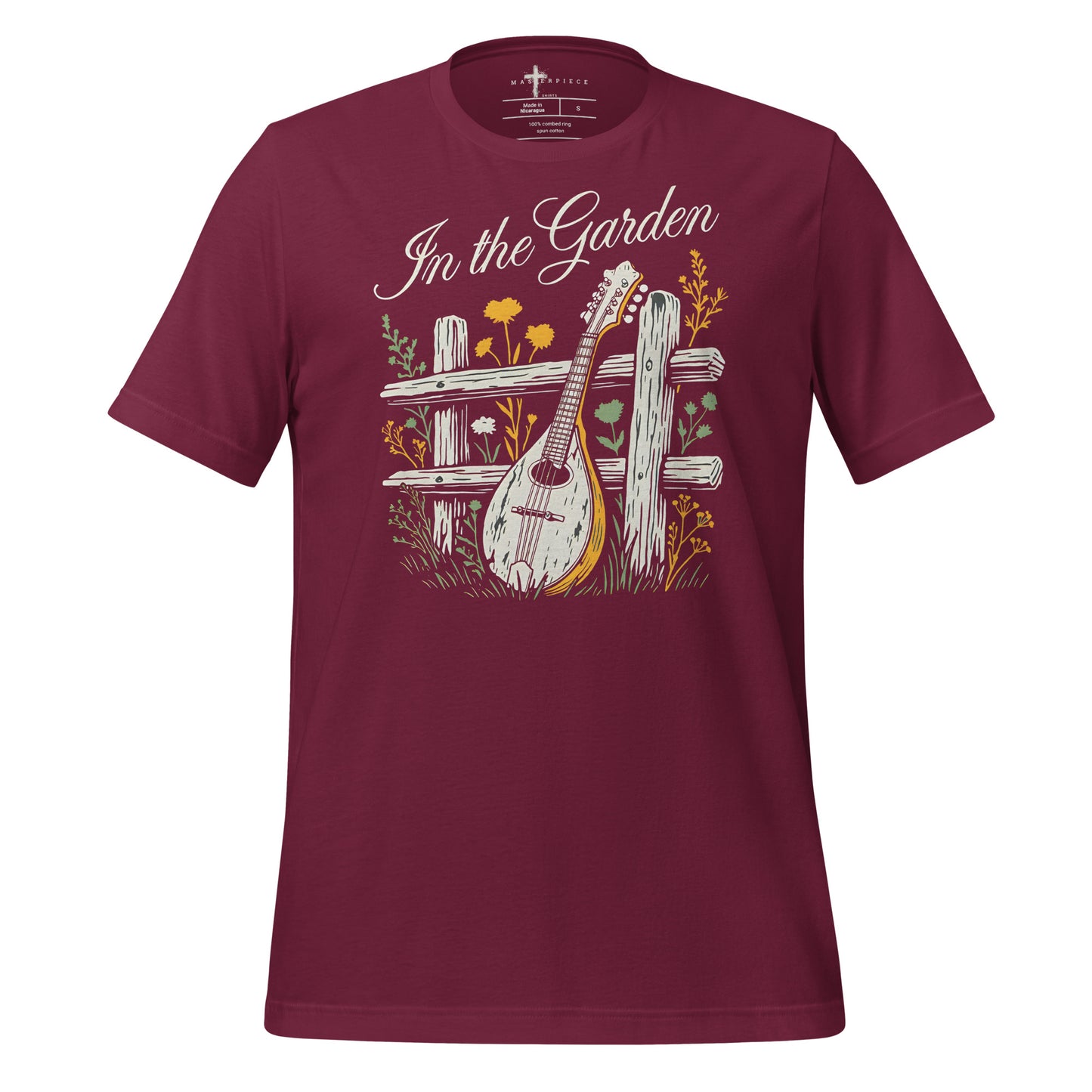 In The Garden Mandolin - Maroon - MasterPiece Shirts