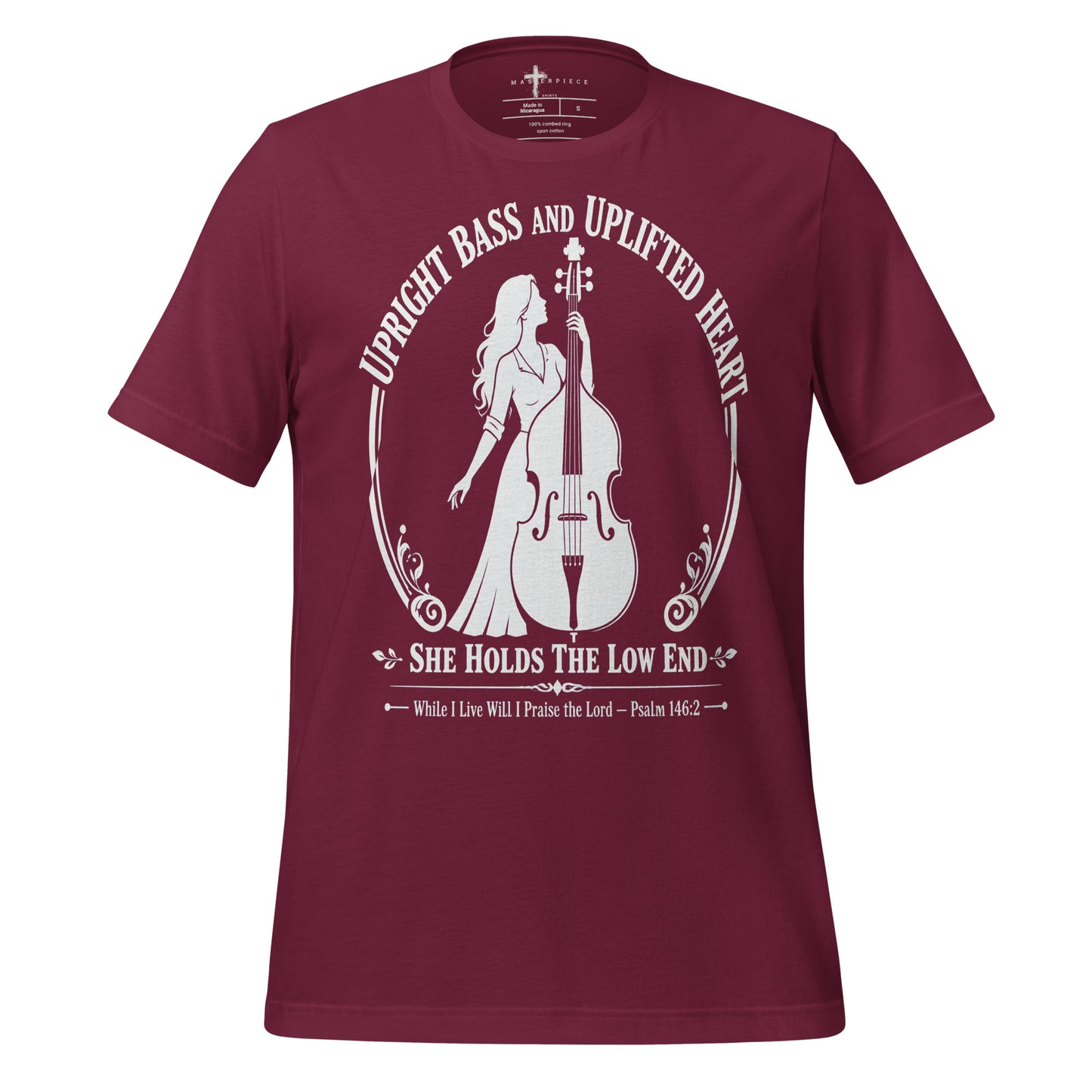 Upright Bass Female - Maroon - MasterPiece Shirts