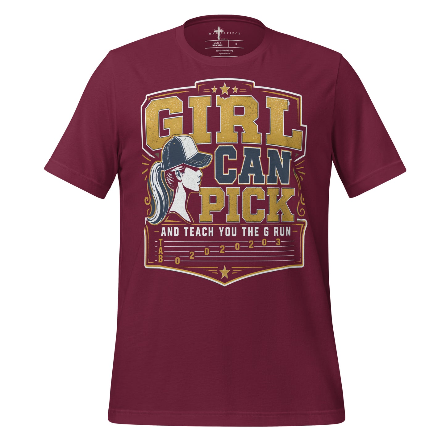 Girl can Pick G-Run - Maroon - MasterPiece Shirts