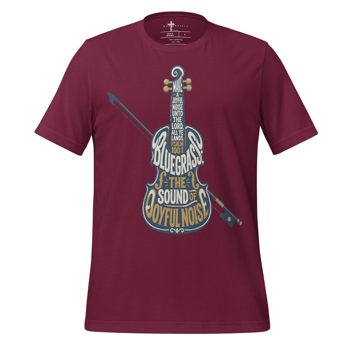 Joyful Noise Bluegrass - Maroon - MasterPiece Shirts