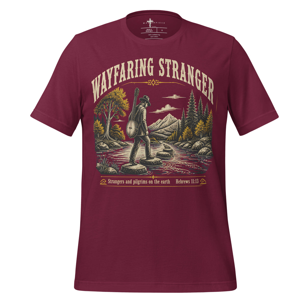 Wayfaring Stranger - Maroon - MasterPiece Shirts