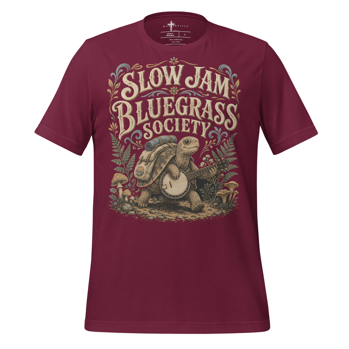 Slow Jam Bluegrass - Maroon - MasterPiece Shirts