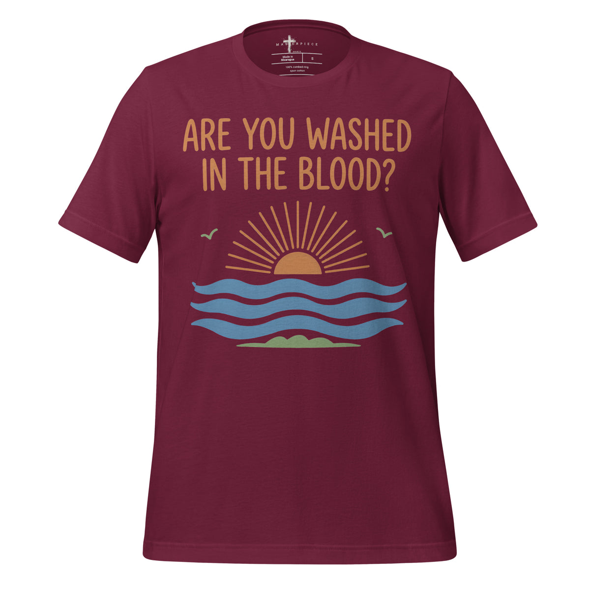 Washed in the Blood - Maroon - MasterPiece Shirts