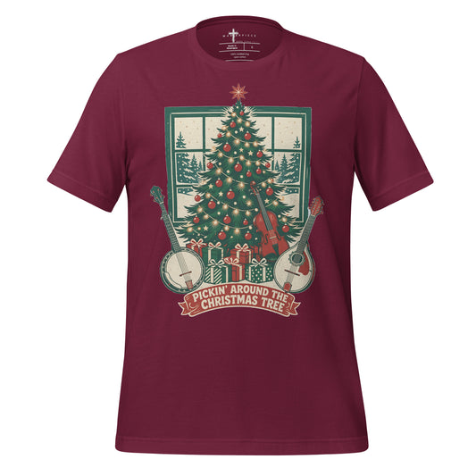 Picking Around the Tree - Maroon - MasterPiece Shirts