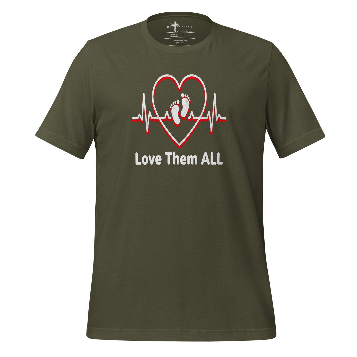 Love Them ALL Pro-Life Christian T-shirt  Psalm 139:13 Sanctity Life