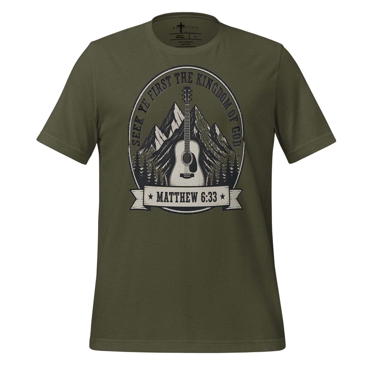 Seek Ye First Guitar - Green - MasterPiece Shirts