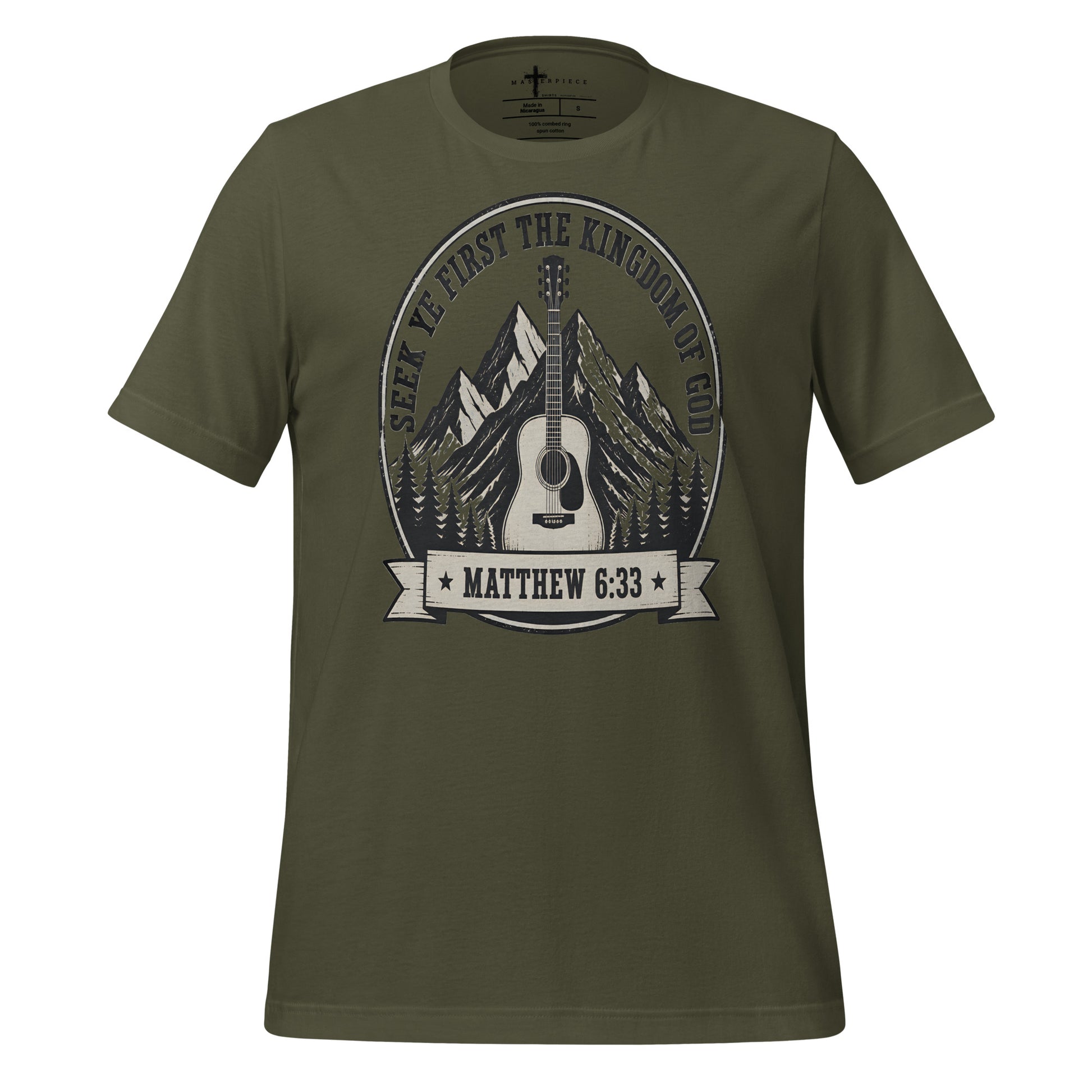 Seek Ye First Guitar - Green - MasterPiece Shirts