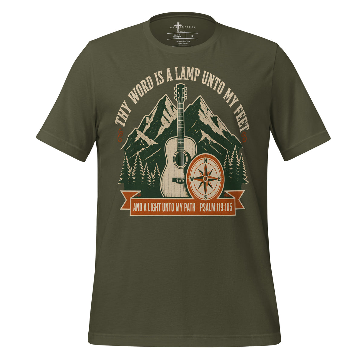 Thy Word is a Lamp unto my feet Guitar - Green - MasterPiece Shirts
