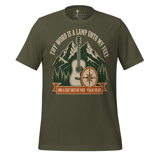 Thy Word is a Lamp unto my feet Guitar - Green - MasterPiece Shirts