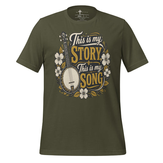 This is My Story This is My Song Banjo - Green - MasterPiece Shirts