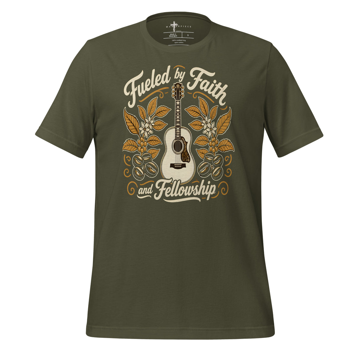 Fueled by Faith Guitar - Green - MasterPiece Shirts