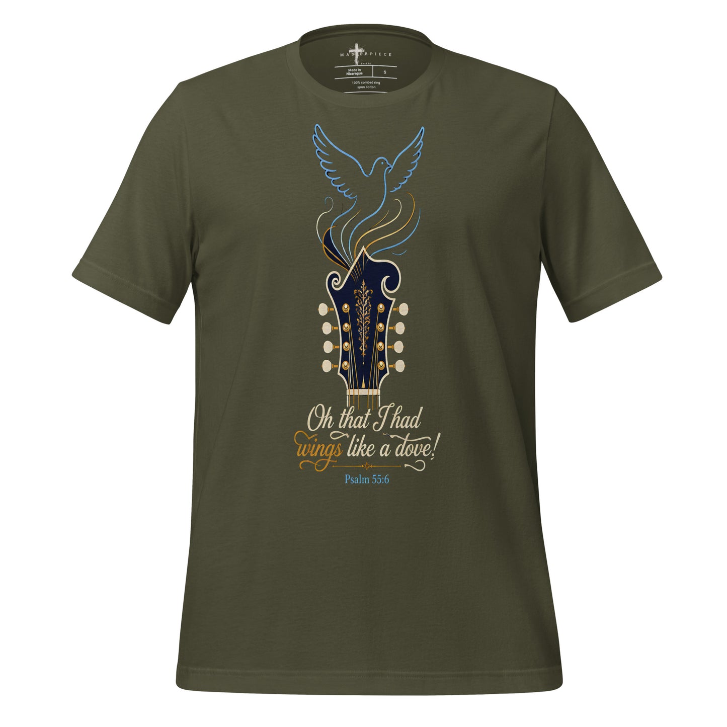 Wings like a Dove Mandolin - Green - MasterPiece Shirts