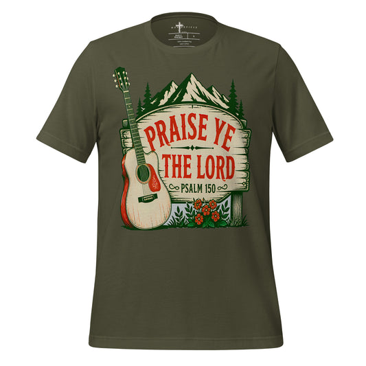 Praise Ye the Lord Guitar - Green - MasterPiece Shirts