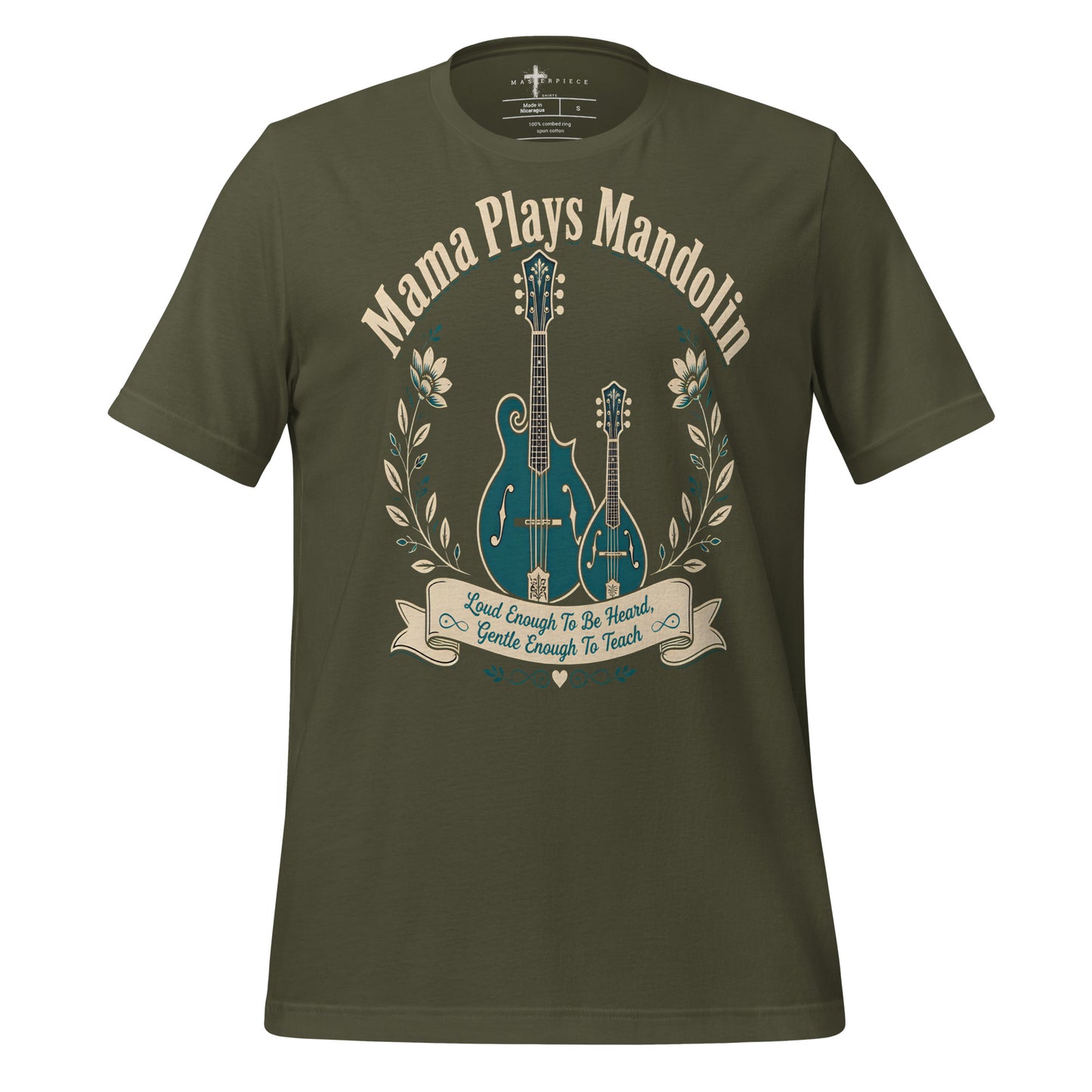 Mama Plays Mandolin - Green - MasterPiece Shirts